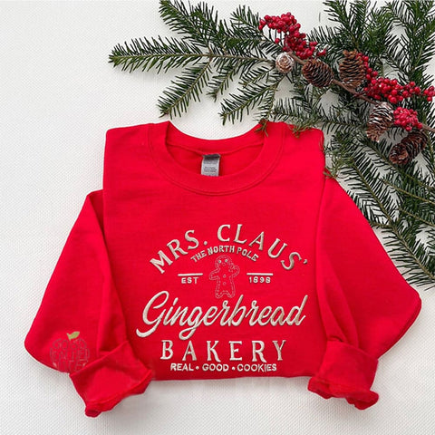 XMAS MRS. Santa Claus Bakery Sweatshirt