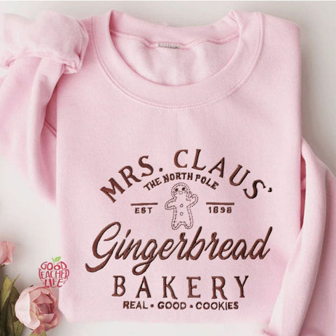 XMAS MRS. Santa Claus Bakery Sweatshirt