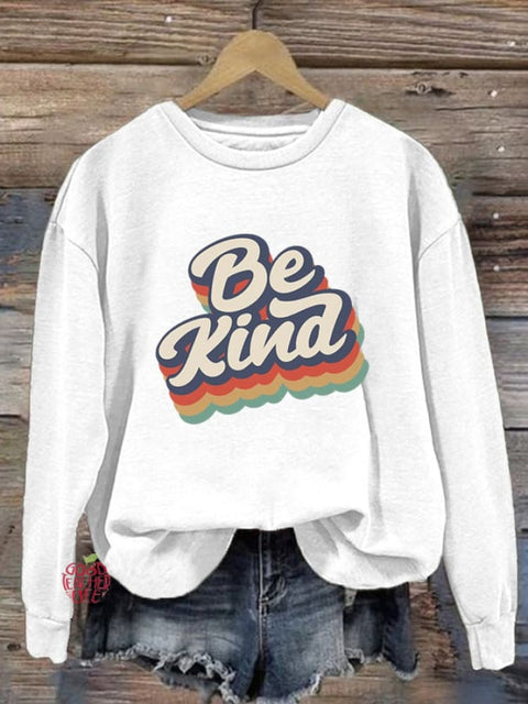 Women'S Be Kind Printed Sweatshirt