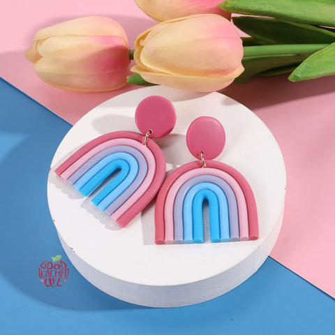 Clay Rainbow Fashion Earrings