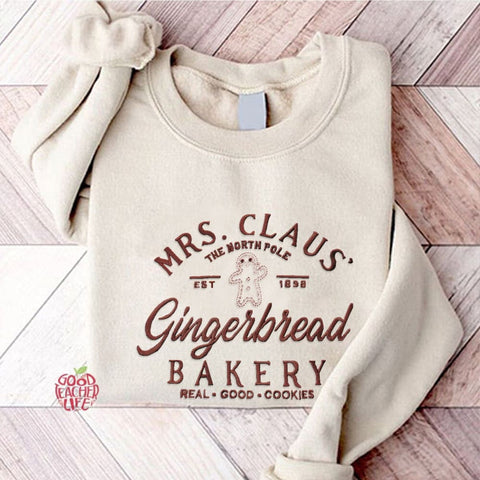 XMAS MRS. Santa Claus Bakery Sweatshirt